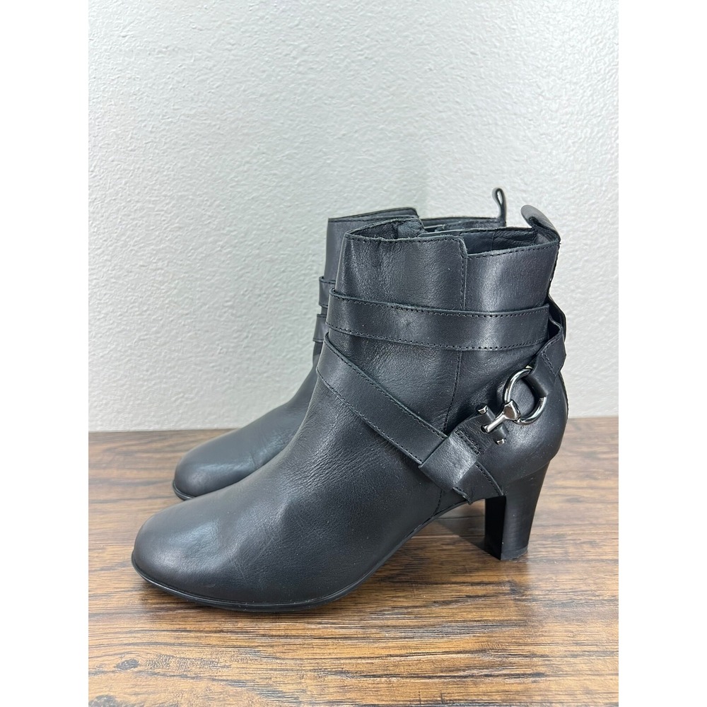 ABEO B.I.O.system Women's Boots 6N Valerie Metatarsal Black Soft Leather Heeled